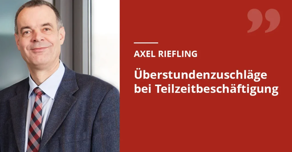 Überstundenzuschlägen bei Teilzeitbeschäftigung
