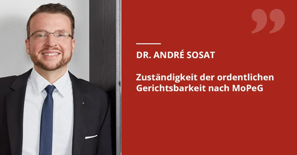 Zuständigkeit der ordentlichen Gerichtsbarkeit nach MoPeG
